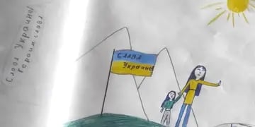 Rusia condenaron al padre de una nena que hizo un dibujo a favor de la paz en Ucrania