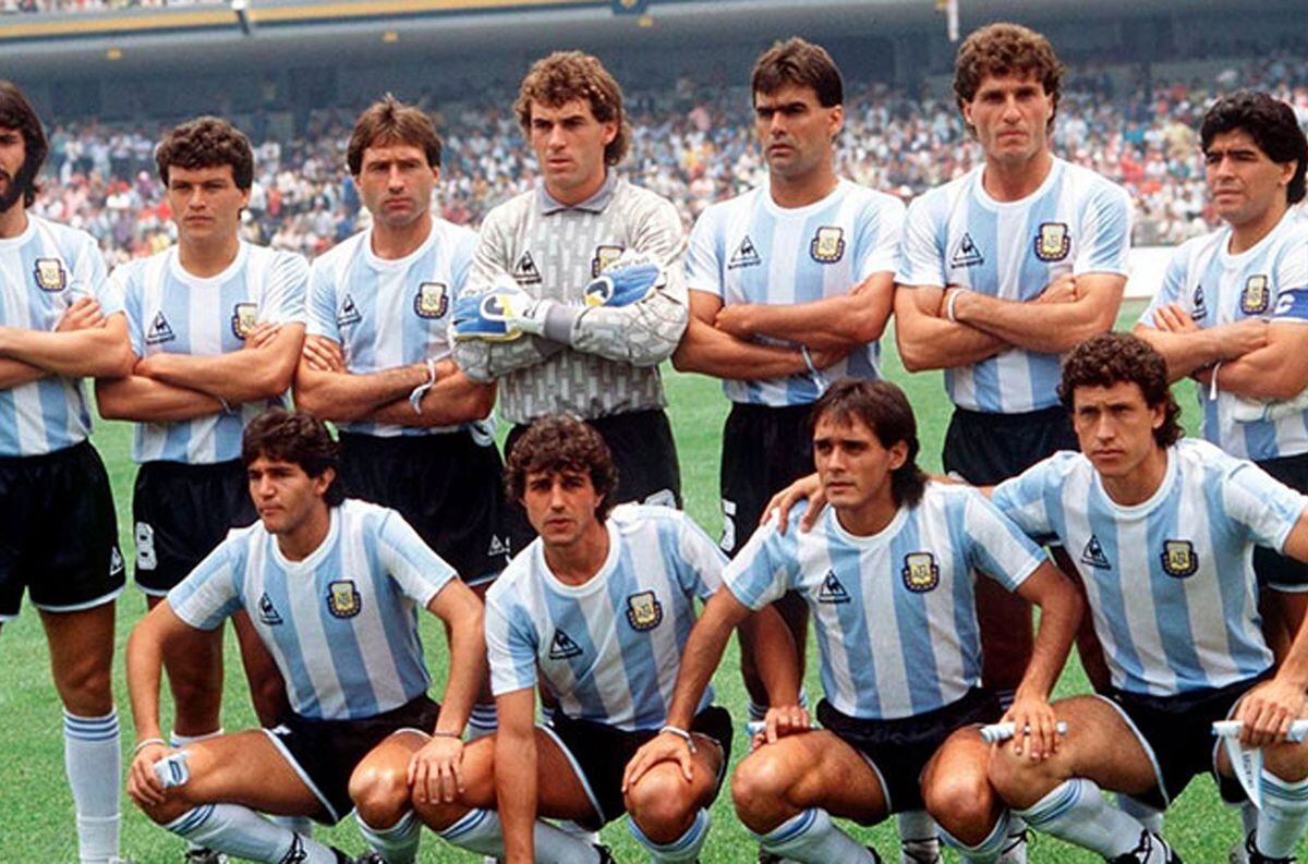 La Selección Argentina campeona del Mundo de 1986 con un Diego Maradona en un nivel Superlativo. / Gentileza.