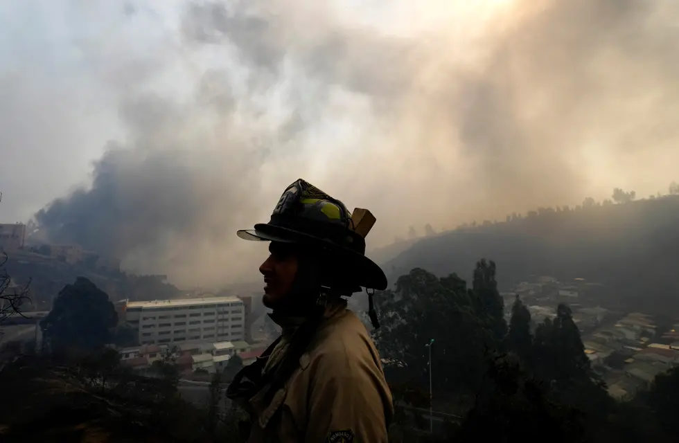 Las drmáticas imagenes de los incendios en Chile. (AP)