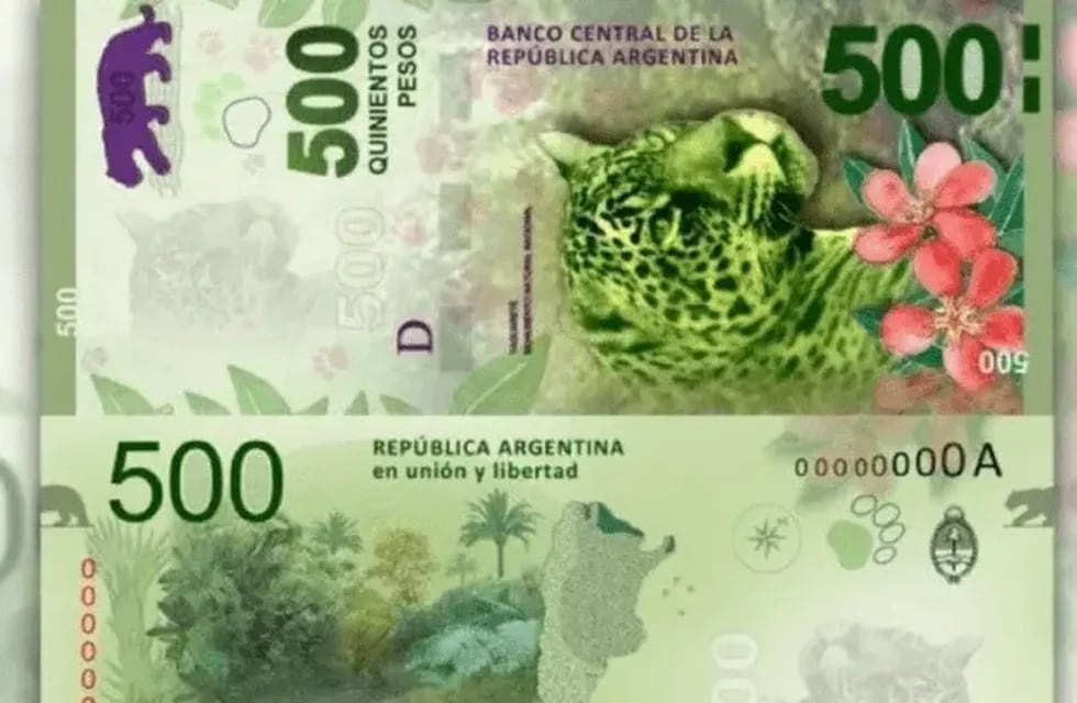 El billete de 500 pesos con la marca diferente en el dorso podría valer hasta 130 mil pesos para los coleccionistas.