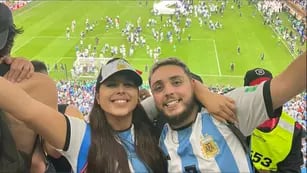 Stefani y Gonzalo, los lasherinos que pudieron ver la final del Mundial de Qatar