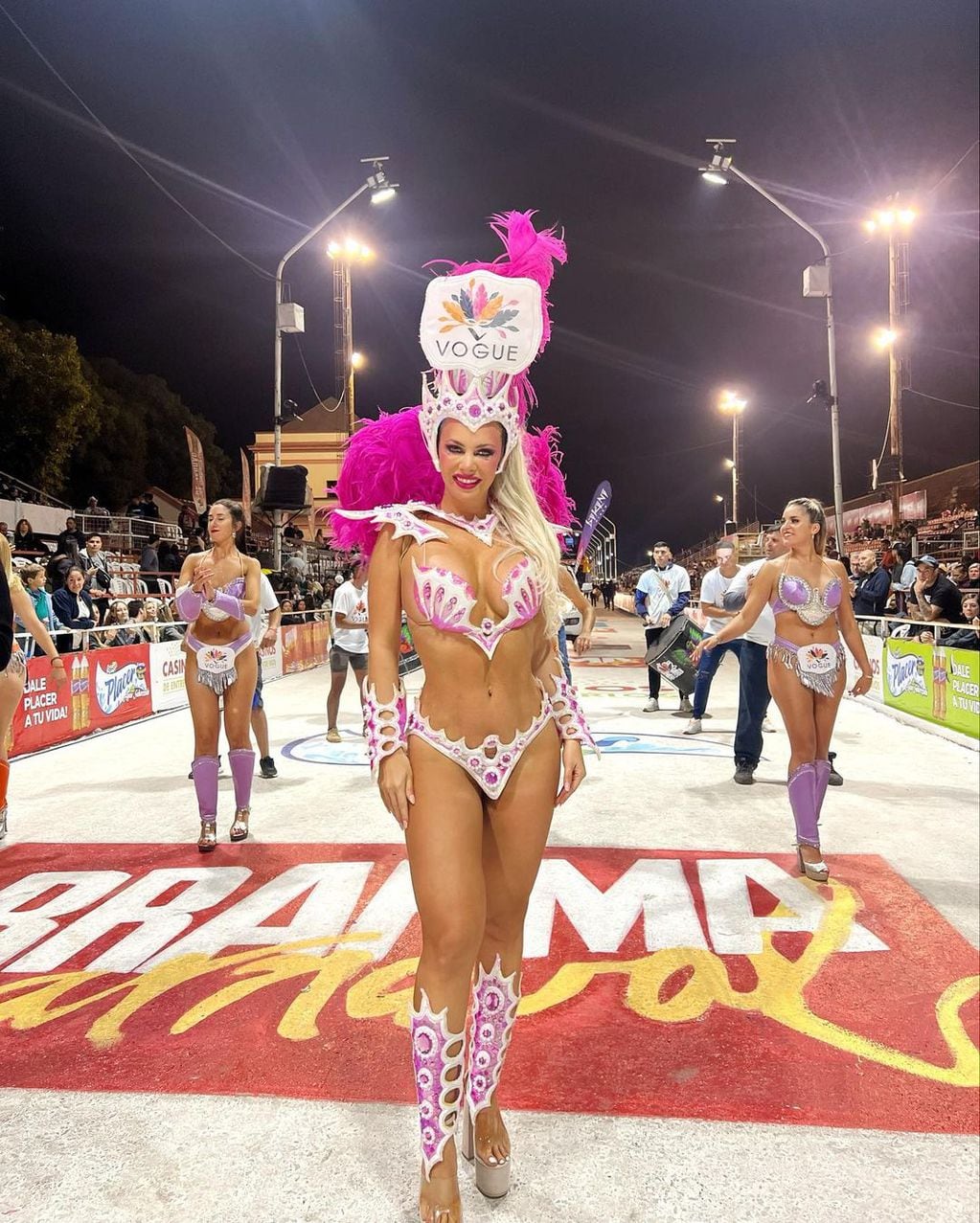 Alejandra Maglietti regresó al carnaval de Gualeguaychú.