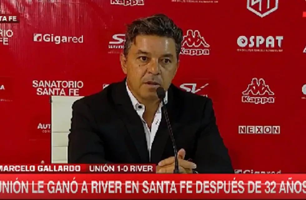 Marcelo Gallardo habló en coferencia de prensa. / Gentileza.
