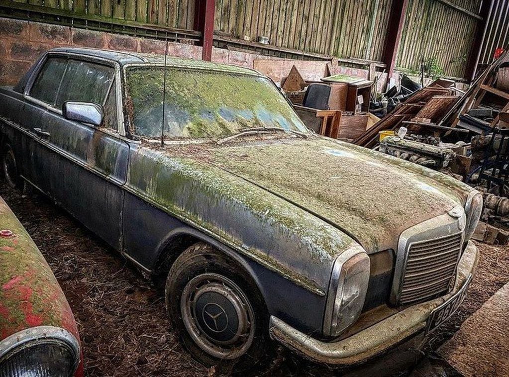 Un youtuber encontró una colección de autos abandonada en Gran Bretaña.