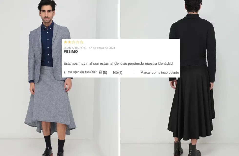 Una tienda publicó una falda para hombres y recibió "hate" de los usuarios.