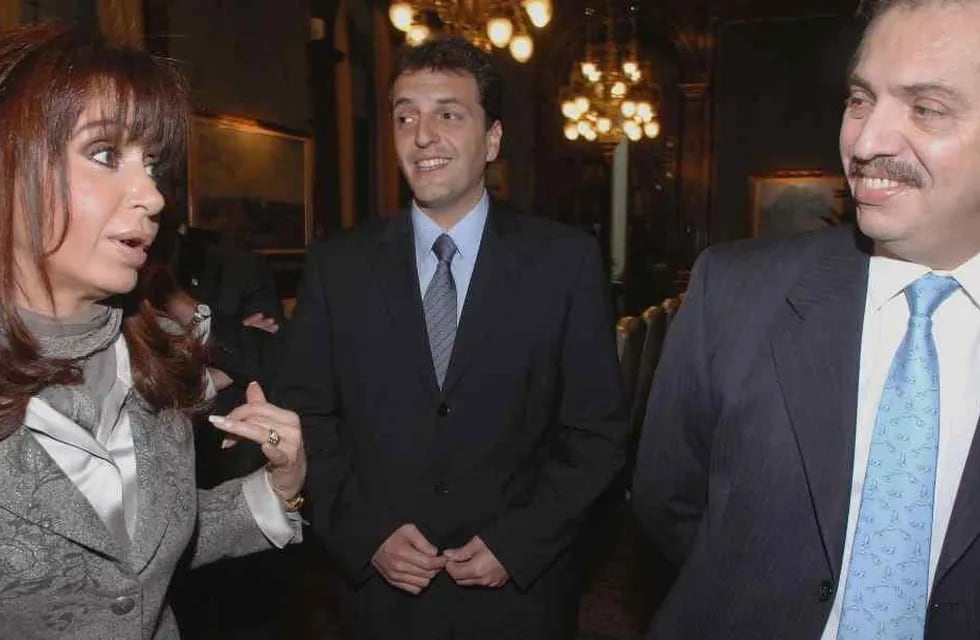 Cristina, Massa y Alberto Fernández. (Archivo)