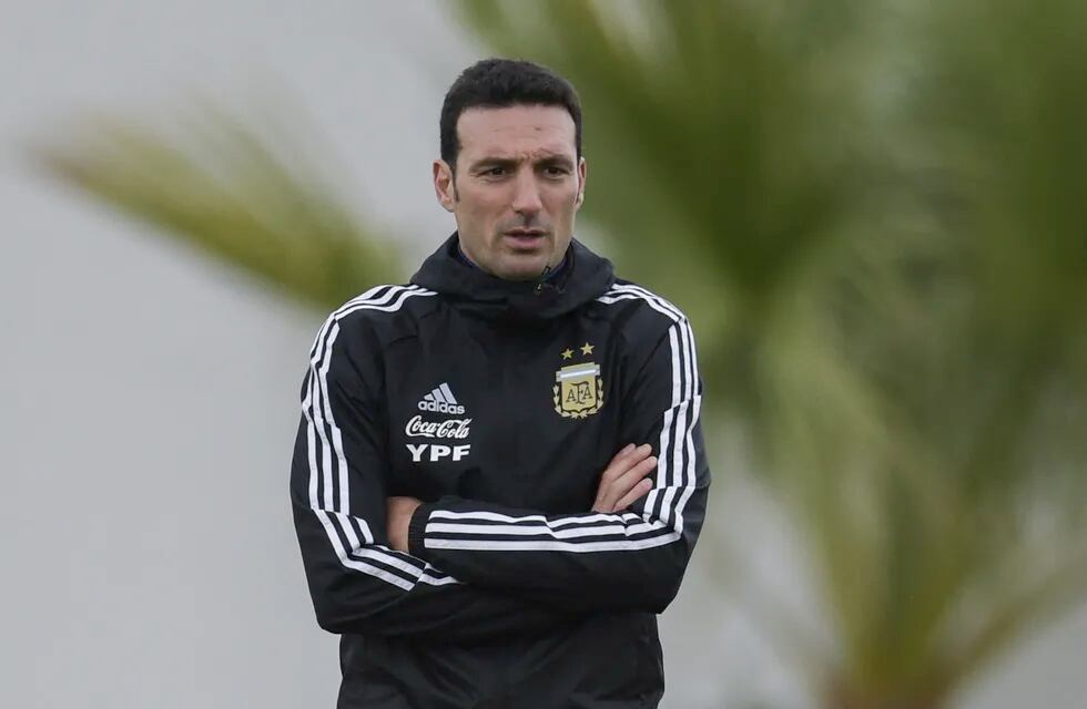 El técnico de la selección argentina, Lionel Scaloni.