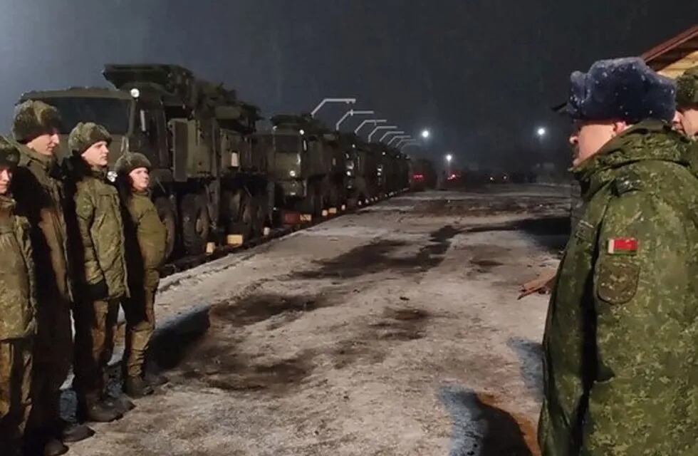 Despliegue de fuerzas antiaéreas rusas en Bielorrusia. (Ministerio de Defensa de Rusia)