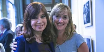 Cristina Kirchner junto a la mendocino Anabel Fernández Sagasti. Twitter / @anabelfsagasti