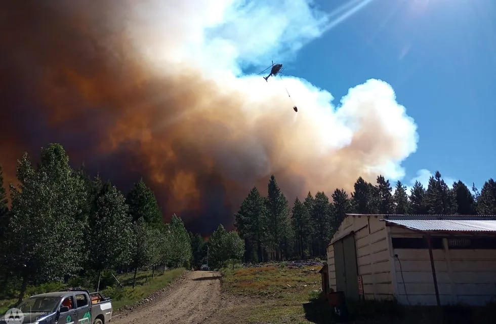 El humo del incendio forestal en la Patagonia comienza a llegar a Mendoza.