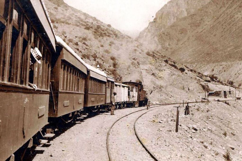 La llegada del ferrocarril a Mendoza. / Imagen ilustrativa / Gentileza