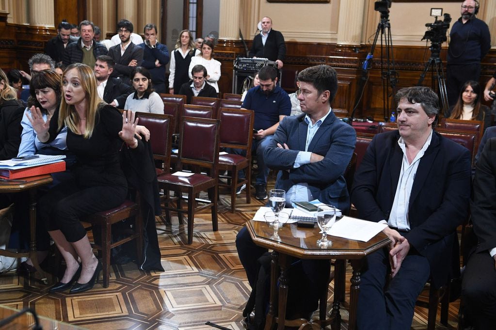 Anabel Fernández Sagasti apuntó contra el legislador libertario por la insólita comparación que hizo: "Es un cobarde". Foto: Corresponsalía.