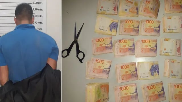 Hirió a un hombre con una tijera y le robó $200.000 a plena luz del día pero fue capturado. | Foto: Ministerio de Seguridad y Justicia