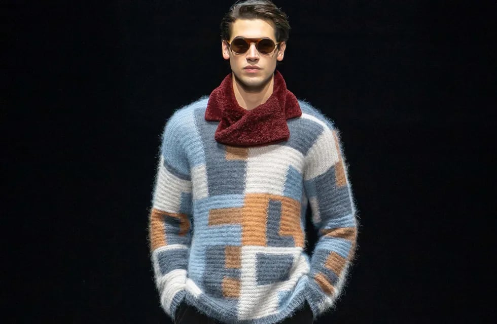 Look de Giorgio Armani, colección Fall 2021 Menswear