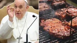 El papa Francisco dijo que "sería conveniente consumir menos carne" para ayudar al medio ambiente