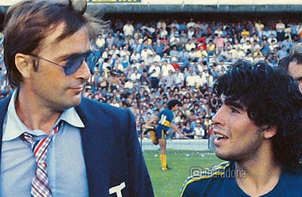Silvio Marzolini DT de Boca campeón 1981, Maradona figura excluyente. / Gentileza.