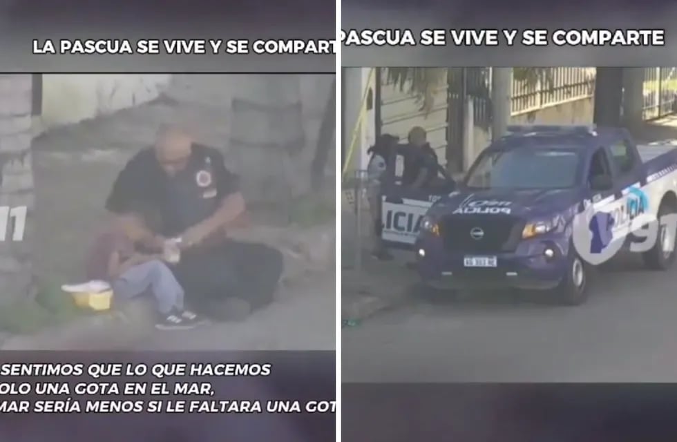 La Policía de Córdoba recibió un alerta por la situación de vulnerabilidad de una mujer y su hijo un uniformado conmovió por su gesto.