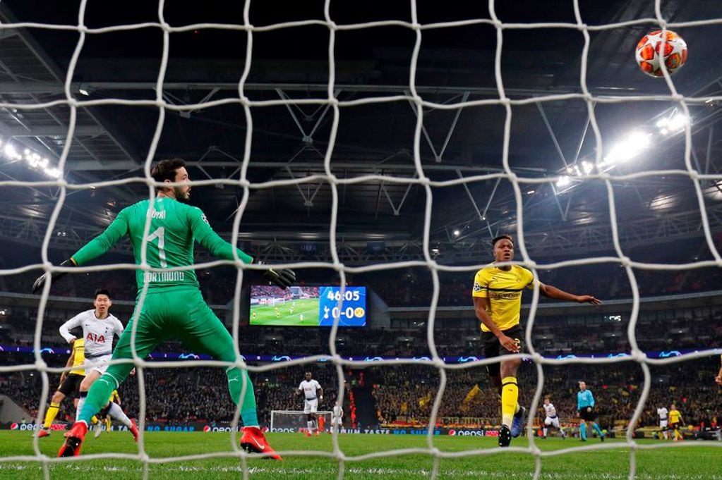 
Uno de los goles del Tottenham.  | AFP
   