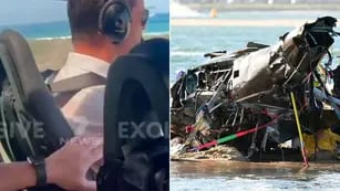 Video: el impactante momento en el que ocurre la colisión entre los dos helicópteros en Australia