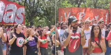 Video: en el Campamento Anticapitalista cantaron un tema de Tini y Emilia contra Milei y la CGT