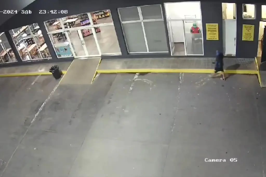 En video: así fue el asesinato del playero en Rosario (captura de video)