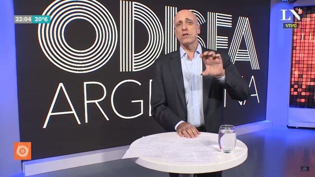 Carlos Pagni en su programa Odisea Argentina que emite La Nación +.