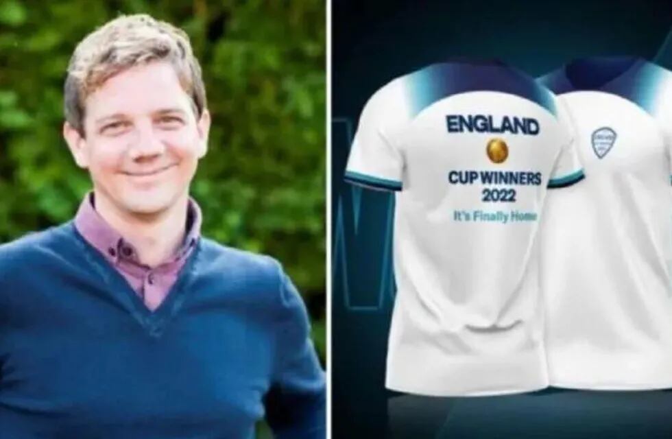 Un empresario inglés compró 18.000 camisetas con la inscripción "Inglaterra campeón".