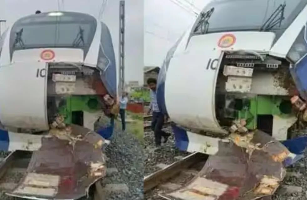 El tren implicado en el accidente. Foto: ZeeNews