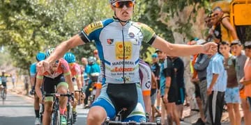 El pedalista hizo su estreno en el Mendocino y se quedó con la etapa que organizó el Club Cruz de Piedra.