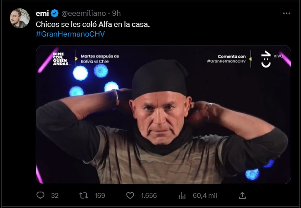 Los memes por la aparición de "Alfa" en la versión chilena del reality
