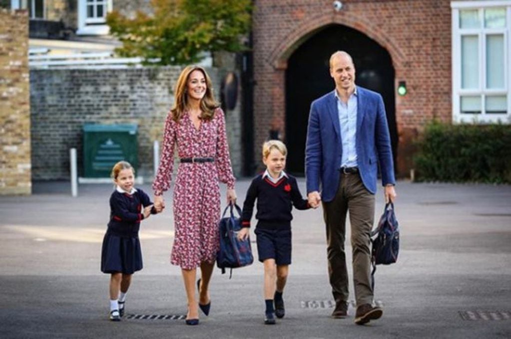 El príncipe William junto a su familia. Foto: Gentileza