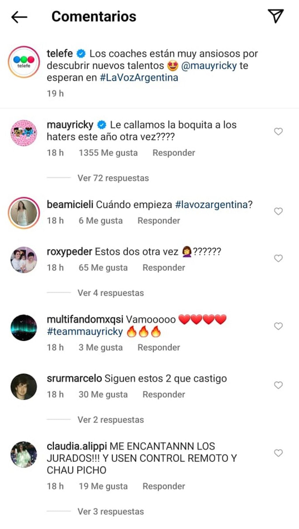 Mau y Ricky provocaron en las redes sociales al anunciar su vuelta a La Voz Argentina (Instagram)