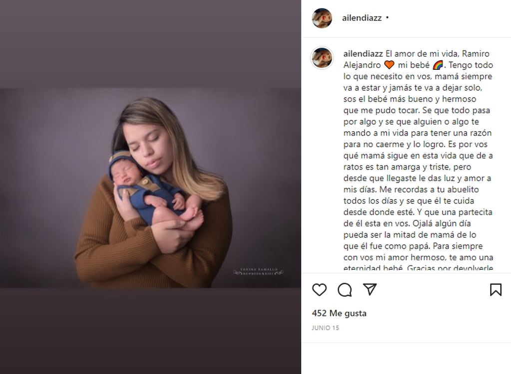 Quién es Ailén Díaz, la mujer que aseguró que su bebé es hijo de El Noba (Captura de pantalla)