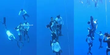 Un buceador quiso romper un récord mundial y lo tuvieron que rescatar a 125 metros de profundidad