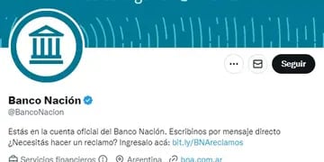 Twitter de Banco Nación