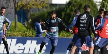 Selección Argentina- Messi- Scaloni
