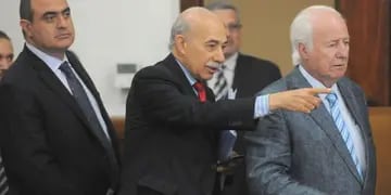 Mario Adaro, José Valerio y Pedro Llorente ministros de la Corte Ignacio Blanco/Los Andes