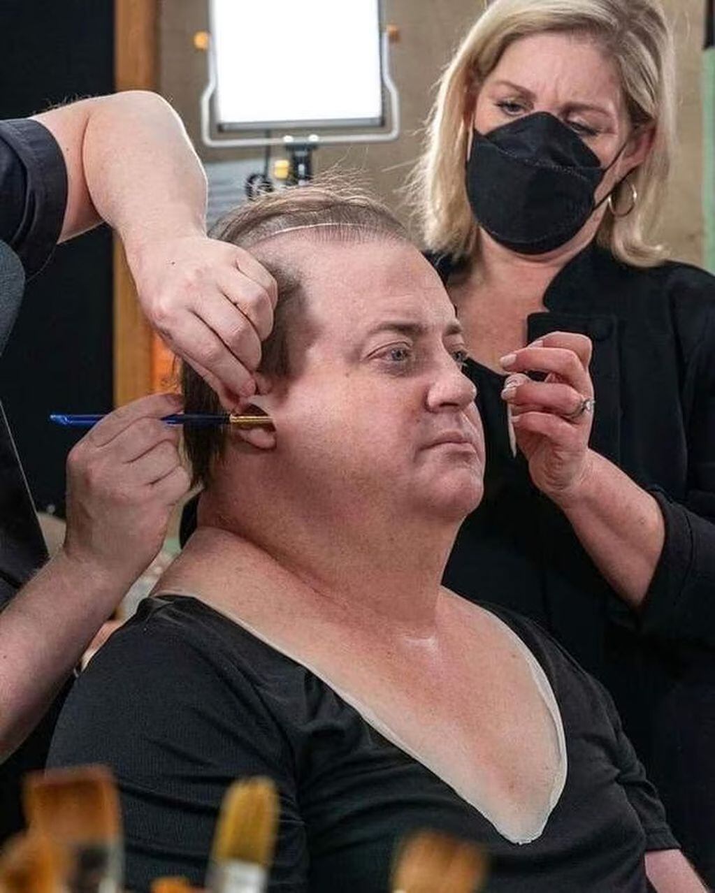 Brendan Fraser tuvo que ser preparado durante largas jornadas de maquillaje