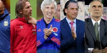 Será un Mundial con mayoría de Argentina: Sampaoli (Argentina), Pekerman (Colombia), Gareca (Perú), Pizzi (Arabia Saudita) y Cúper (Egipto).