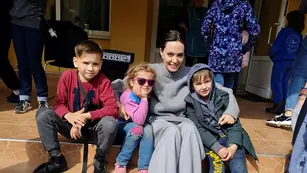 Angelina Jolie en Ucrania