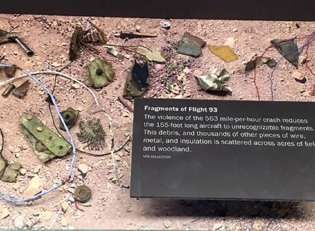 Fragmentos del vuelo 93 de United Airlines - 