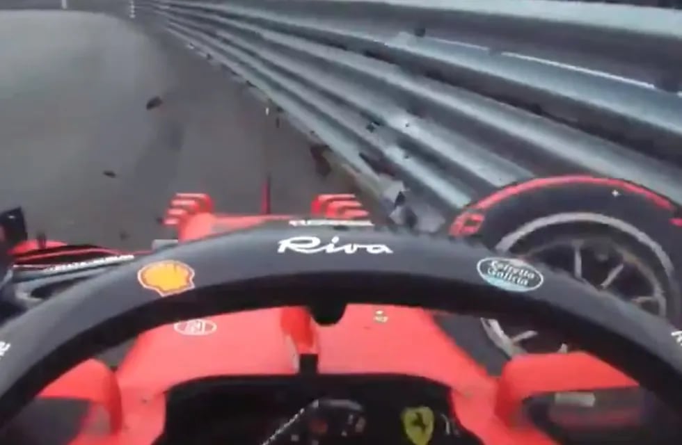 En el siguiente video, mirá desde a bordo de la Ferrari el accidente de Charles Leclerc en la clasificación del Gran Premio de Mónaco.