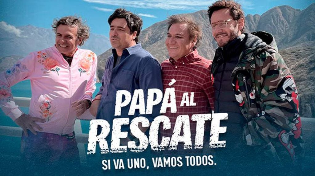 "Papá al rescate" se puede ver en Netflix. Fue grabada en Mendoza.