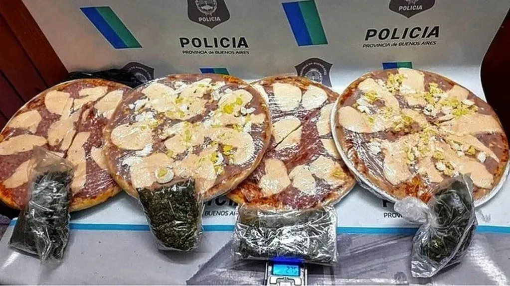 Quisieron hacer entrar marihuana escondida en pizzas a una cárcel. Foto: Web