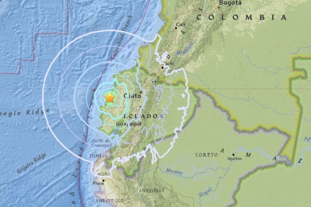 Un sismo de 6 grados sacudió gran parte de Ecuador: hay dos heridos