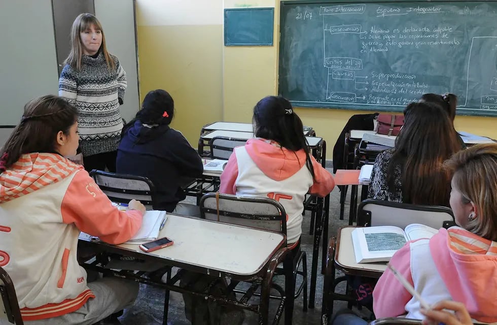 Quienes el año pasado hicieron tercer año fueron los alumnos que ingresaron a primero en 2020, con el aislamiento por la pandemia. | Foto: Los Andes