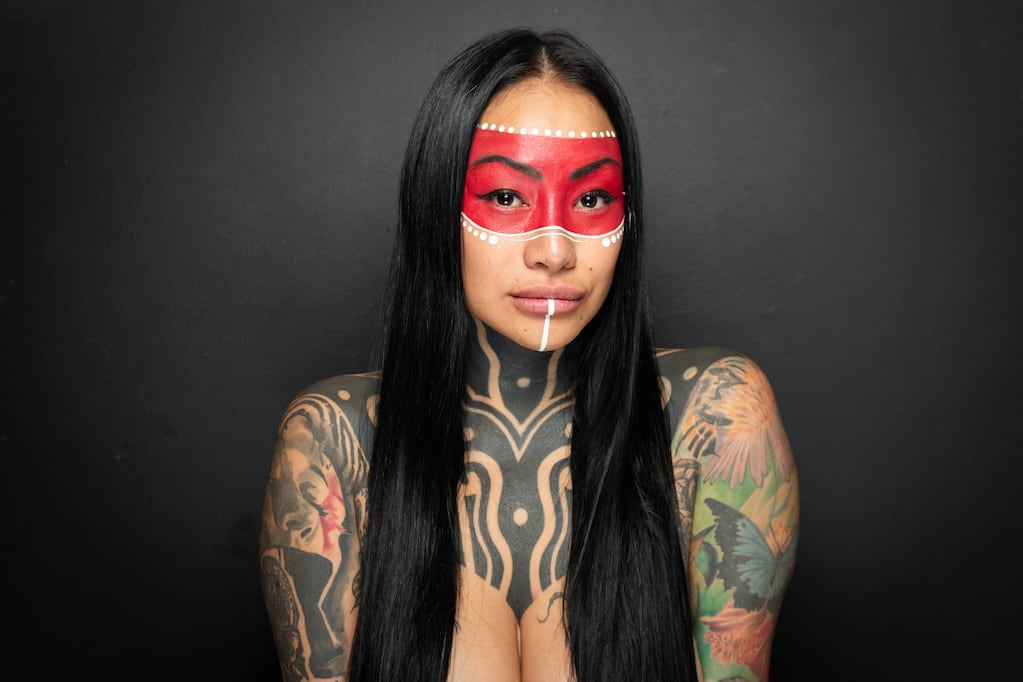 Historia de vida,  Steffy Pulce, la Diosa Inca. 
Tatuadora, maquilladora y artista
Foto: Ignacio Blanco / Los Andes