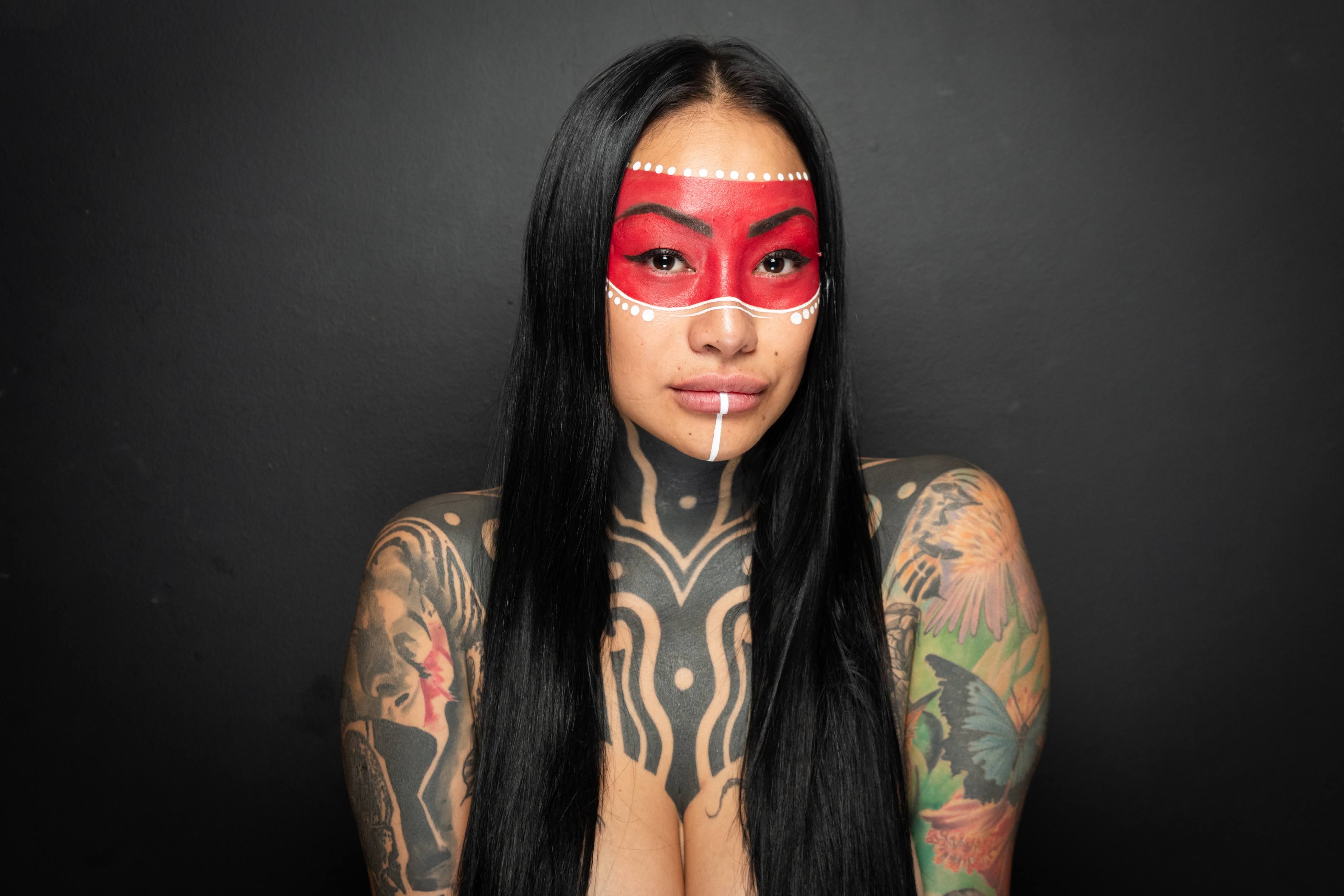 Historia de vida,  Steffy Pulce, la Diosa Inca. 
Tatuadora, maquilladora y artista
Foto: Ignacio Blanco / Los Andes