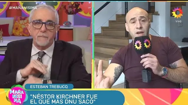 Pelea entre Ricardo Canaletti y el "Pelado" Trebucq en "Mañanísima", el programa de Carmen Barbieri