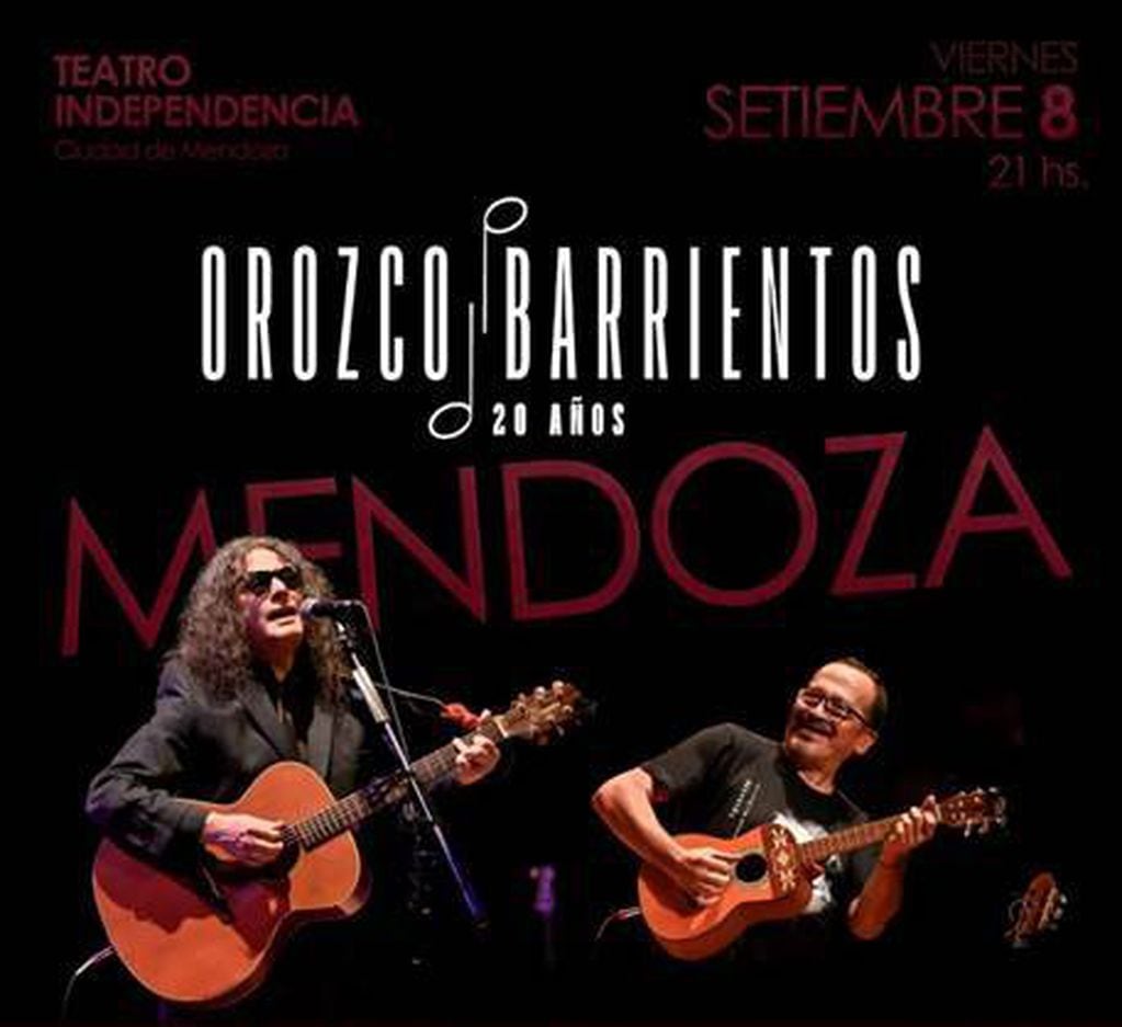 El dúo festeja en Mendoza sus 20 años.